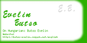 evelin butso business card